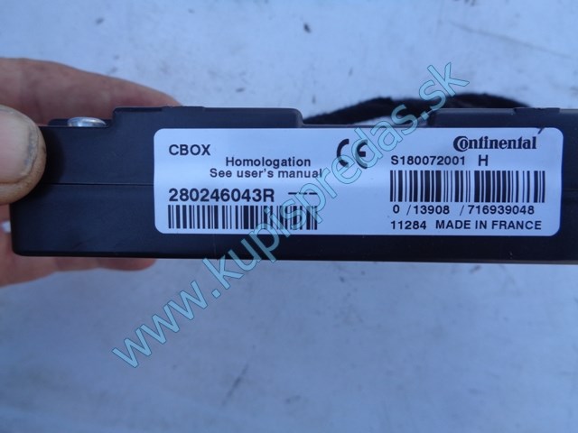 riadiaca jednotka CBOX na renault scénic III,280246043R